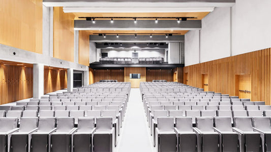 Auditorium acoustic panels