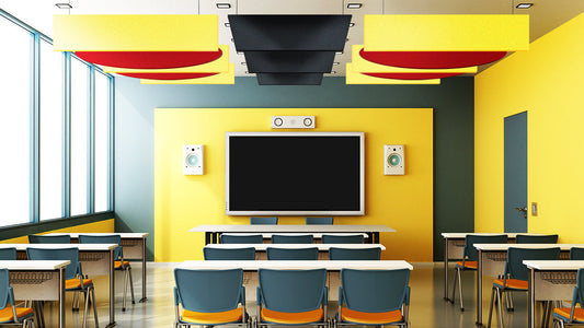 Sound absorbing panels for schools in India
