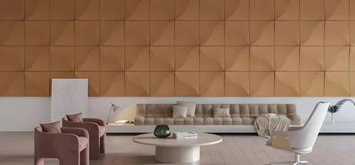3D acoustic wall tiles